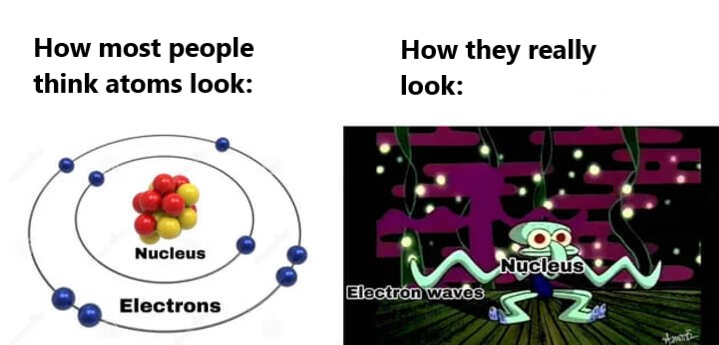 how atoms really look science meme, how people think atoms look science meme, funny how atoms actually look science meme, science meme, science memes, funny science meme, funny science memes, meme science, memes science, meme about science, memes about science, science related meme, science related memes, nerdy science meme, nerdy science memes, funny nerdy meme, funny nerdy memes, nerdy meme, nerdy memes, science joke, sciences jokes, joke about science, jokes about science, science joke meme, science joke memes, clever science meme, clever science memes, smart science meme, smart science memes