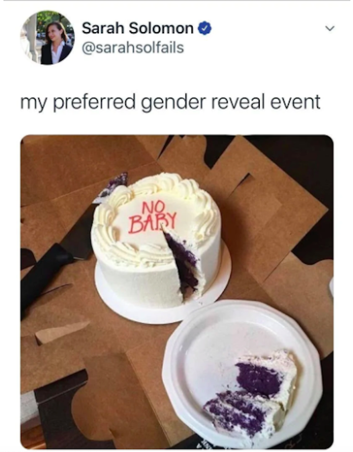 gender reveal party meme
