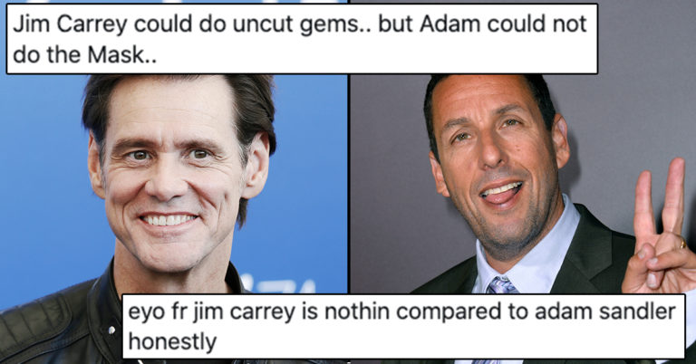 Adam Sandler Or Jim Carrey? Debate Over Who’s A Better Actor Rages On Twitter