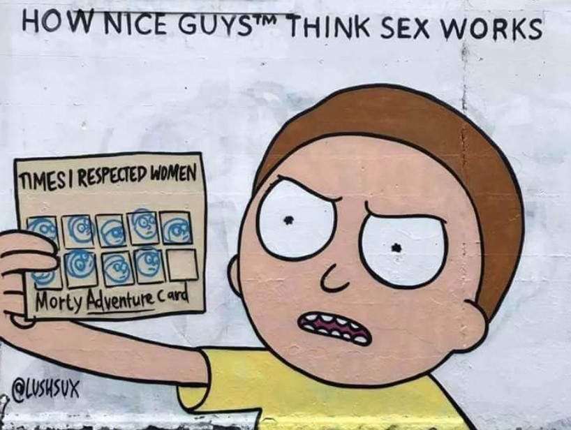 how nice guys think sex works feminist meme, nice guys sex feminist meme, funny how nice guys think sex works feminist meme