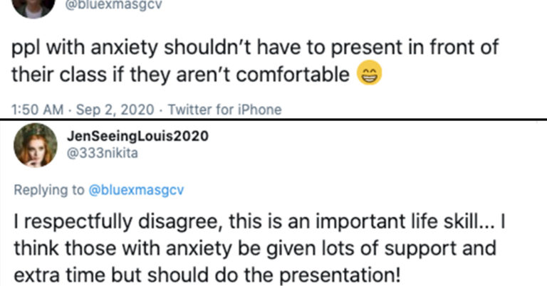Guy Says Students With Anxiety Shouldn’t Have To Present In Class, Now People Are Arguing