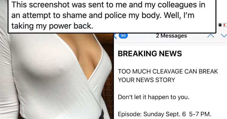 News Anchor Shares Email From “Vancouver Cleavage Patrol” For Showing “Too Much Cleavage”