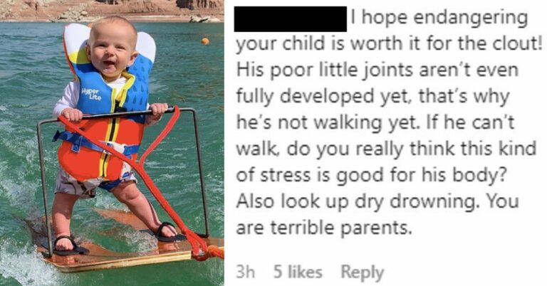 Parents Post Video Of 6-Month-Old Water Skiing For World Record And Get Backlash