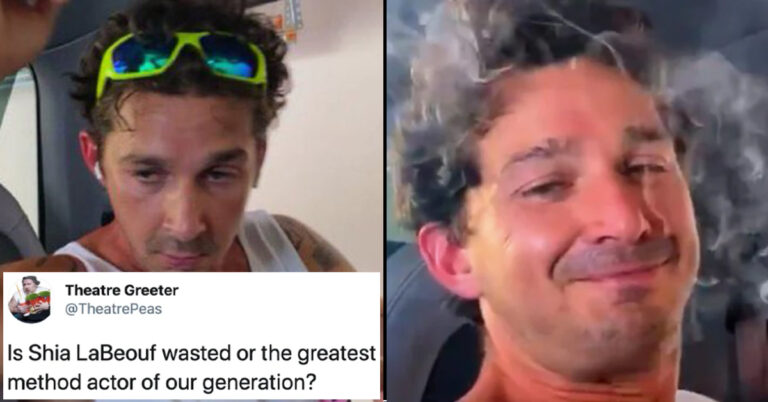 Shia LaBeouf Steals The Show Smoking Loud During The “Fast Times” Zoom Table Read