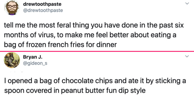 People Confess “The Most Feral Thing” They’ve Done In Lockdown (33 Tweets)