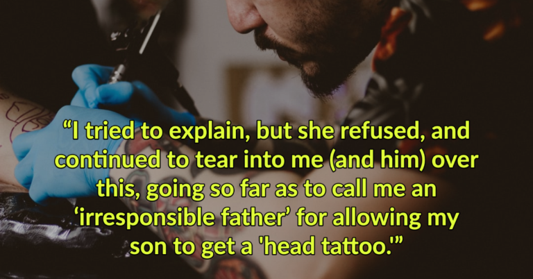 Dad Asks If He Was Wrong To Get A Teacher Fired For Criticizing His Son’s Head Tattoo