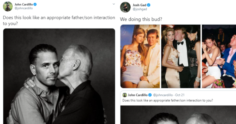 Guy Mocks Pic Of Joe Biden Hugging His Son And Get Lit Up (18 Tweets)