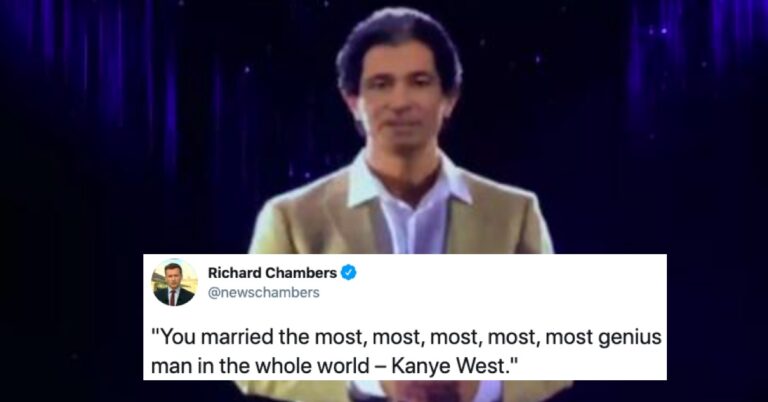 Kim Kardashian Shared A Hologram Of Her Late Dad Shouting Out Kanye West