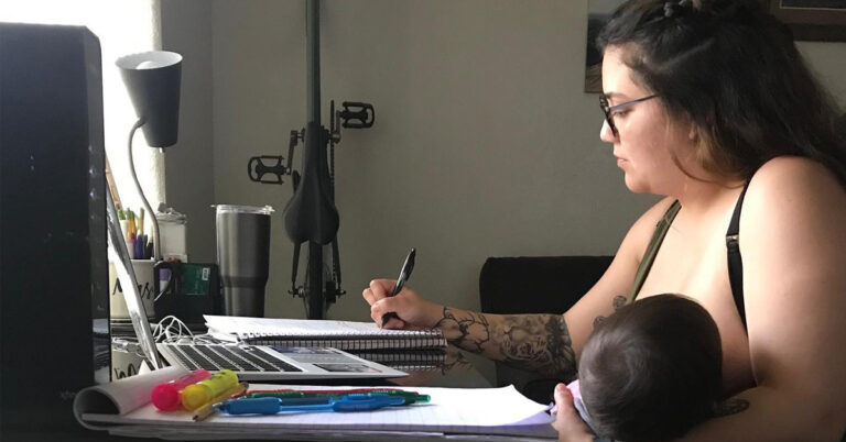 Mom Claps Back At Professor Who Shamed Her For Breastfeeding During Zoom Class