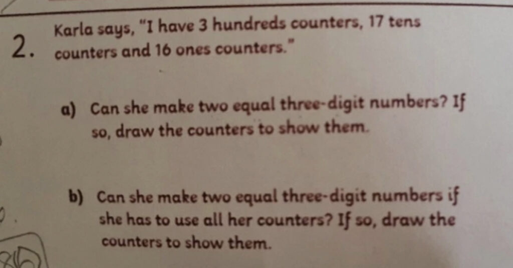Mom Stumped By Seven-Year-Old’s Math Homework Asks For Help