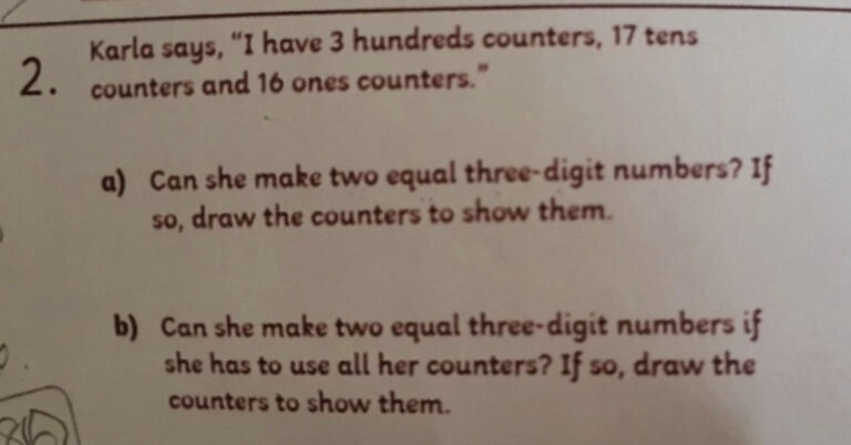 Mom Stumped By Seven-Year-Old’s Math Homework Asks Other Parents But They’re Baffled Too