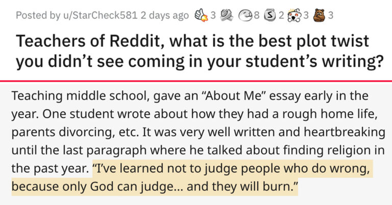 Teachers Share The Best Plot Twists In Their Students’ Writing (15 Stories)