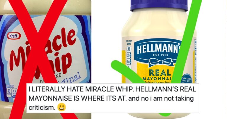 The Debate Over Mayonnaise Vs. Miracle Whip Is Raging On Twitter (14 Tweets)