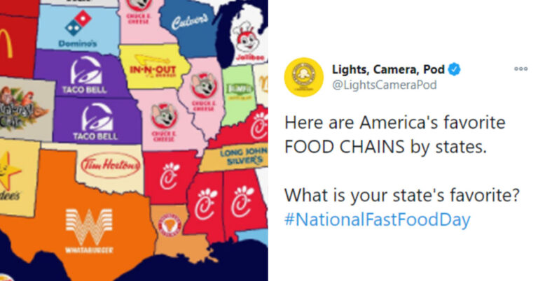 A Prank Map Of Favorite Fast-Food Chains In Each State Has Sparked Debate (15 Tweets)