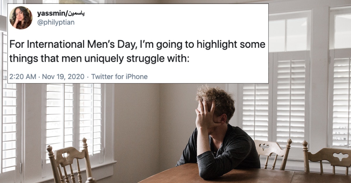 things men struggle with, mens struggles, international men's day