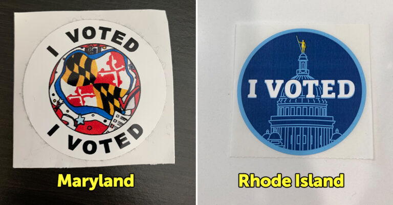 Here’s What The Voting Stickers Look Like From All 50 States