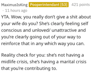 Husband Refuses To Look at Wife's Boudoir Photos, Calls Her "Desperate"