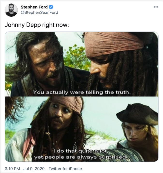 Fans Support Johnny Depp With Memes After He’s Forced To Resign