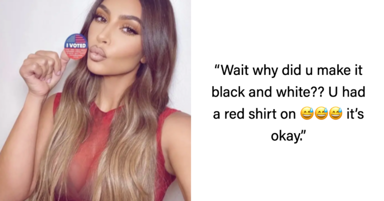 Kim Kardashian Deleted Her “I Voted” Instagram And Re-Uploaded A New One, Now People Are Calling Her Out