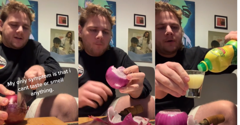 TikToker With COVID-19 Eats Gross Food To Show Taste Loss Side Effects