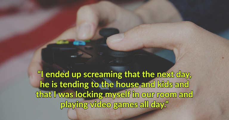 Stay-At-Home Mom Of Four Plays Video Games All Day To Teach Husband A Lesson