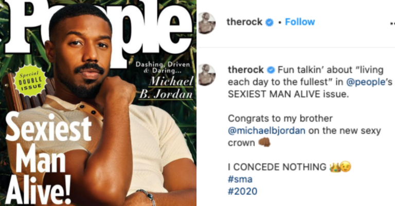 The Rock Jokes That He’s Not Conceding His “Sexiest Man Alive” Title To Michael B. Jordan