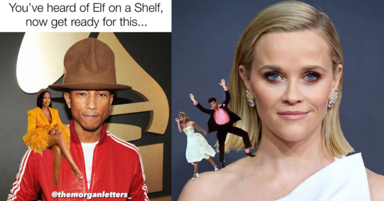 Celebrities Are Sharing “Elf On A Shelf” Pun Memes About Themselves (17 Pics)