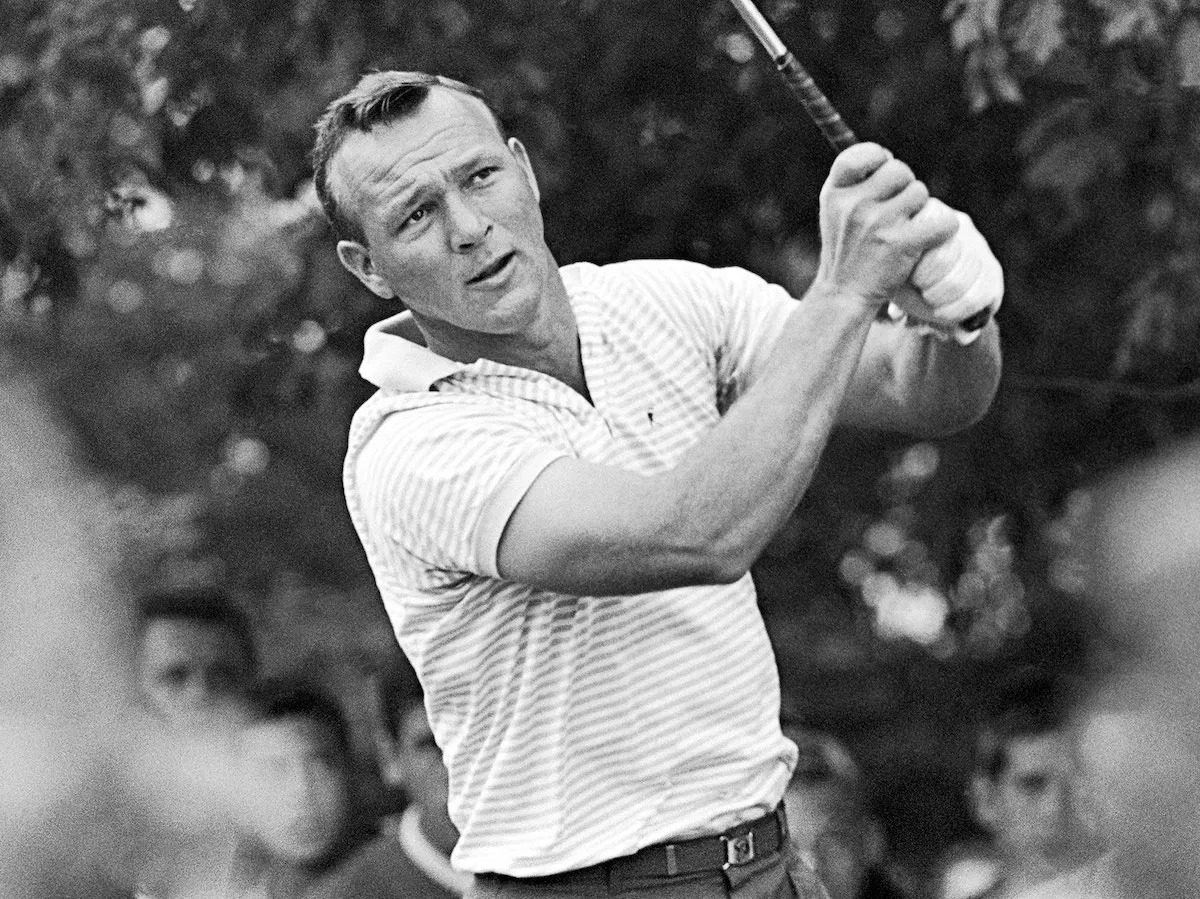 highest paid dead celebrities of 2020, arnold palmer swinging a golf club black and white