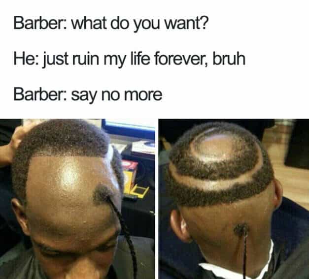 “Say No More Fam”—40 Of The Funniest Barber Memes