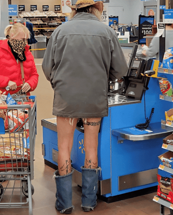 people of walmart - man without pants