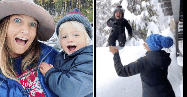 Ski Champion Defends Yeeting Her Toddler Into A Giant Snowbank After Criticism