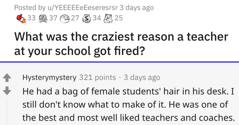 People Are Sharing The Craziest Reasons Their Teachers Got Fired (18 Stories)