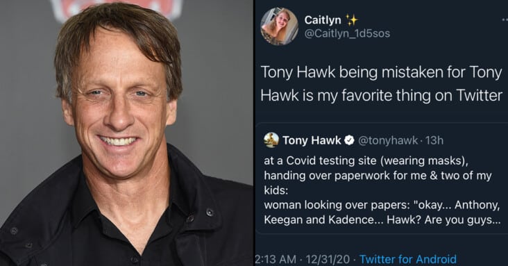tony hawk tweet, tony hawk covid tweet
