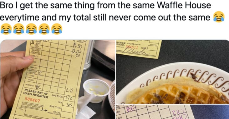 waffle house price change, waffle house different prices