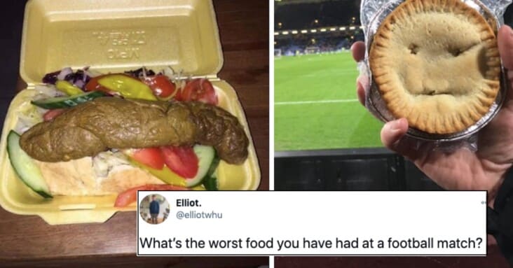 worst food stadium, worst food sporting match, worst food football