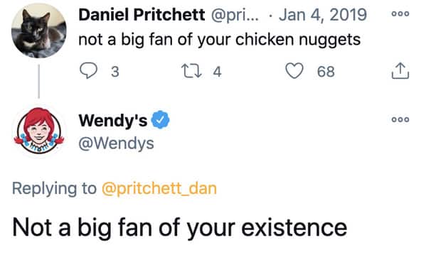 Funny Wendys tweet roasts, hilarious Wendys twitter account jokes, Wendys twitter memes, funny fast food accounts, funny roast memes