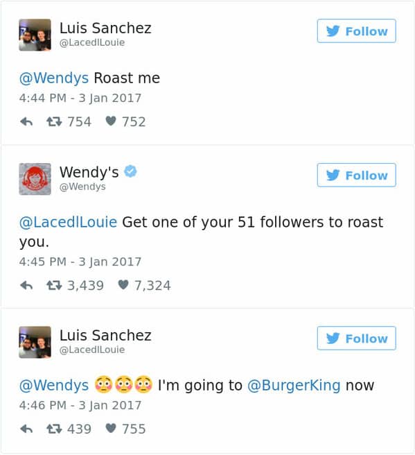 Funny Wendys tweet roasts, hilarious Wendys twitter account jokes, Wendys twitter memes, funny fast food accounts, funny roast memes