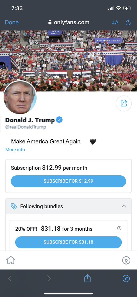 only fans trump