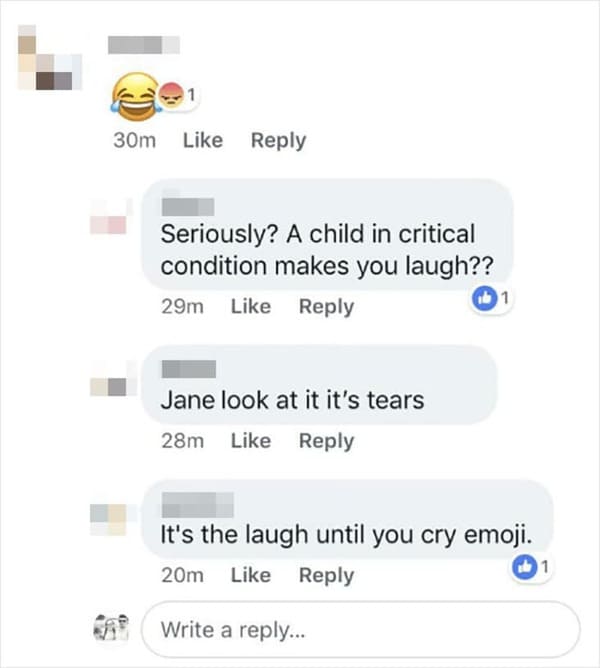 crying laughing emoji fail thinks is crying