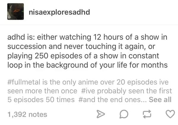 ADHD Meme - watching show