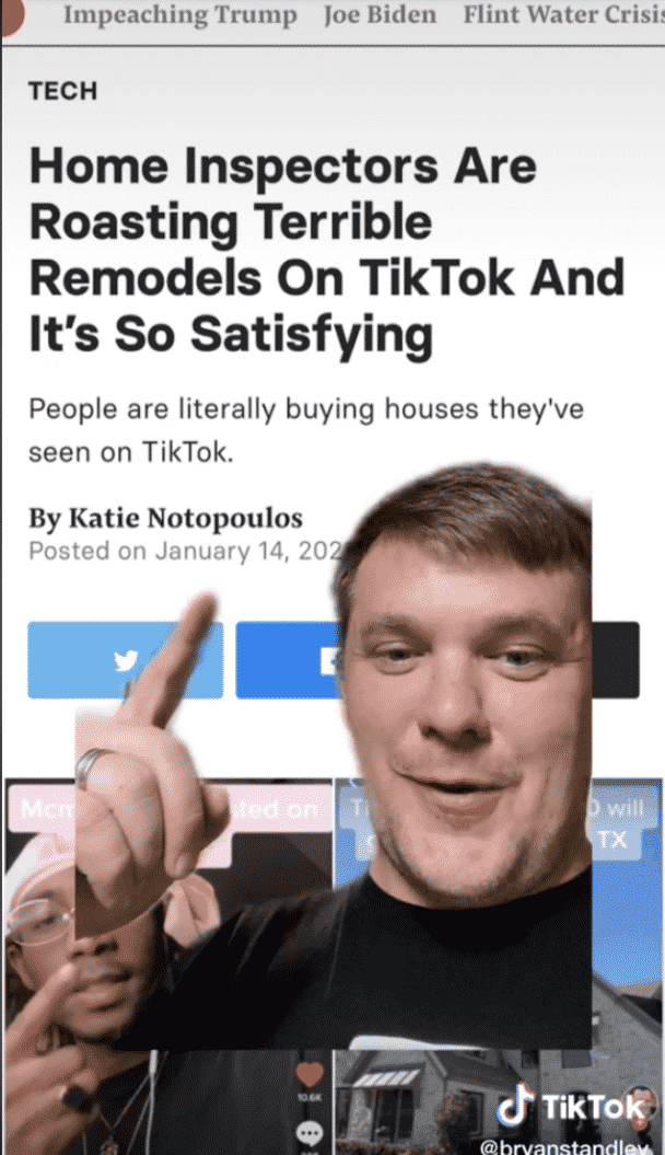 Home Inspector Goes Viral For Roasting Terrible Remodel Jobs On TikTok
