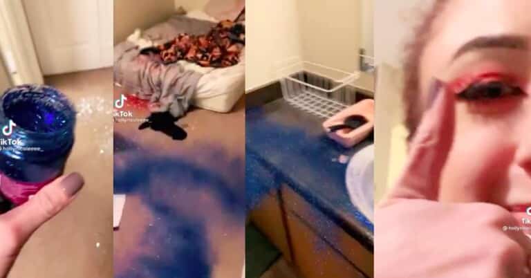 cheating ex glitter tiktok, cheating boyfriend glitter