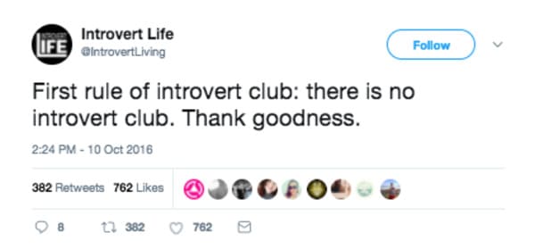 first rule of introvert club introvert meme