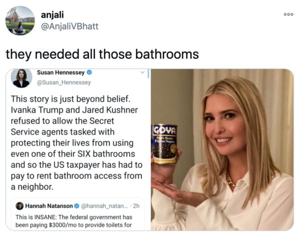 14 Reactions To Ivanka Refusing To Let The Secret Service Use Bathroom