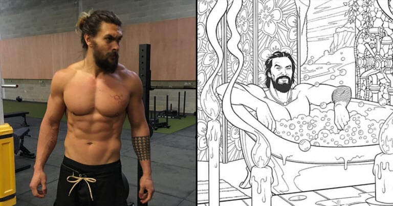 There’s A Jason Momoa Coloring Book That Promises To Help You Relieve Stress (19 Pics)