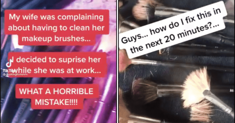 TikToker Ruins Wife’s Expensive Makeup Brushes In Dishwasher Disaster