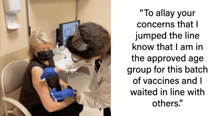 Martha Stewart Responds To Accusations She Jumped The Line To Get COVID Vaccine