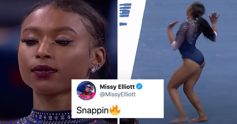 Even Celebrities Are Applauding This College Gymnast’s Viral Floor Routine