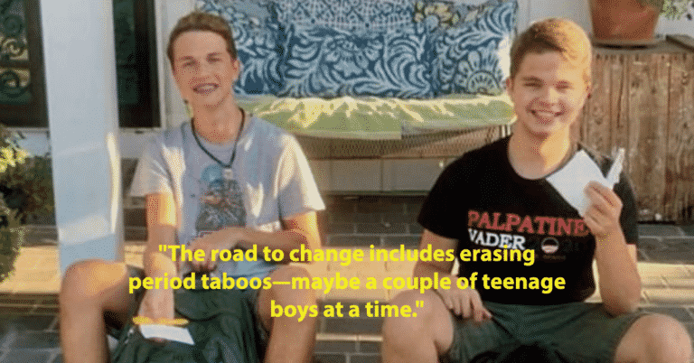 Mom Convinces Teen Sons To Carry Tampons In Case Their Friends Have A “Bleed-Through”
