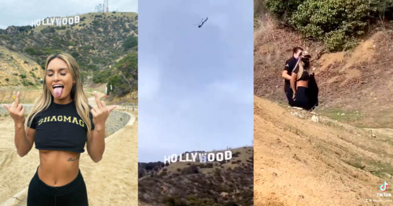 Influencers Arrested For Changing Hollywood Sign To “Hollyboob”